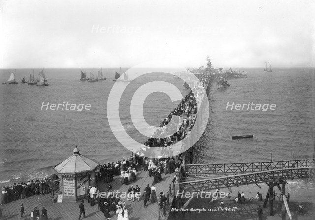 Margate Pier, Margate, Kent, 1890-1910. Artist: Unknown