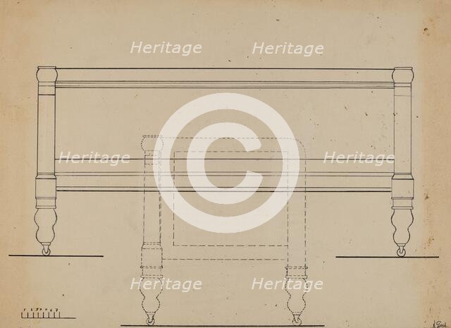 Sofa, 1936. Creator: Nicholas Gorid.