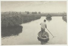 Quanting the Marsh Hay, 1886. Creator: Peter Henry Emerson.