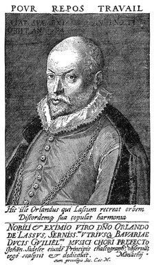 Orlandus Lassus, Flemish Renaissance composer and musician, 16th century. Artist: Unknown