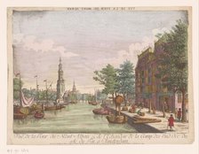 View of the Montelbaan tower in Amsterdam, 1755-1779. Creator: Balthasar Friedrich Leizelt.