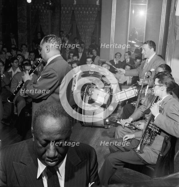 Portrait of James P. (James Price) Johnson, Albert Nicholas, Johnny...Webster Hall, N.Y., 1947. Creator: William Paul Gottlieb.