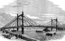 The Royal Albert Bridge, Chelsea, 1873. Creator: Unknown.