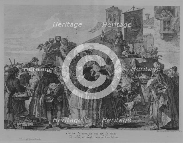 The Quack Dentist, 1765. Creator: Giacomo Leonardis.