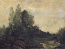 "Souvenir d'Ariccia", mid-late 19th century. Creator: Jean-Baptiste-Camille Corot.