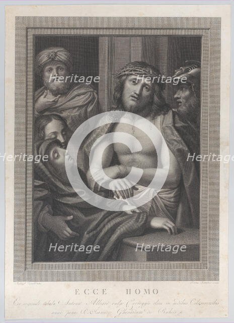 Ecce Homo, with Pontius Pilate behind him at left, the Virgin fainting at lower left,..., 1783-1812. Creator: Stefano Tofanelli.