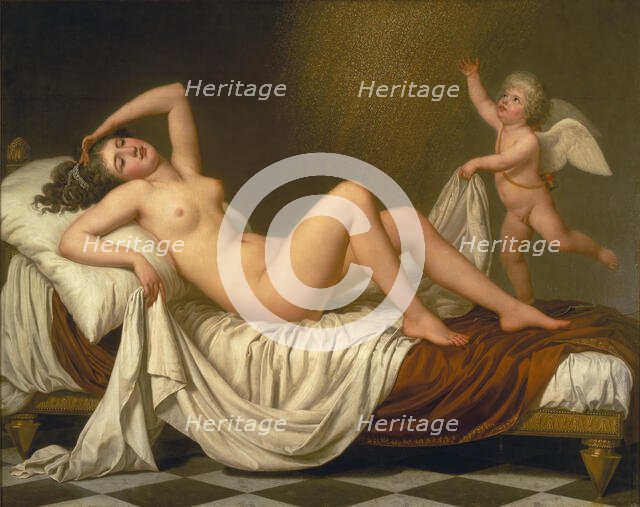 Danaë and the Shower of Gold, 1787. Creator: Adolf Ulric Wertmüller.