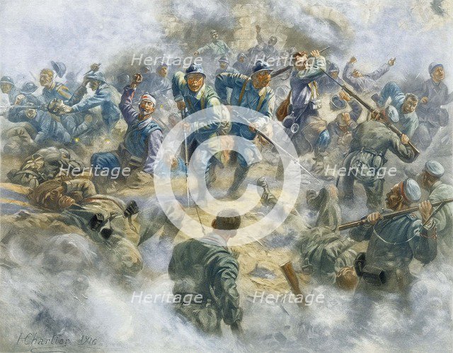 The Battle of Verdun. The recovery of Fort Douaumont, 1916.