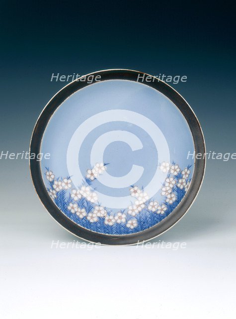 Nabeshima polychrome dish, Kyoho Era, middle Edo period, Japan, 1716-1736. Artist: Unknown