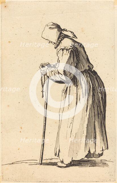 Beggar Woman with Rosary, c. 1622. Creator: Jacques Callot.