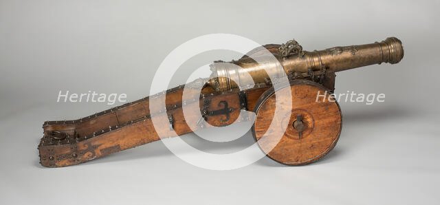 Field Cannon with Carriage, Europe, c. 1650. Creator: Unknown.