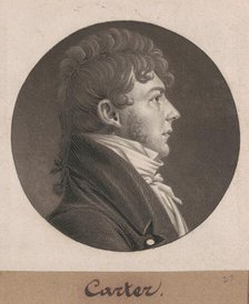 Carter, 1804. Creator: Charles Balthazar Julien Févret de Saint-Mémin.