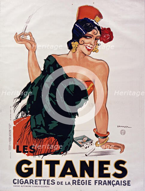 Cigarettes Gitanes, 1931. Creator: Dransy, Jules Isnard (1883-1945).