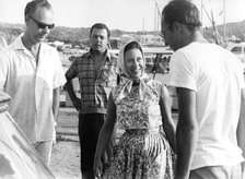 Princess Margaret arrives at Porto Cervo, Costa Smeralda, Sardinia, Italy, c1960s. Artist: Unknown