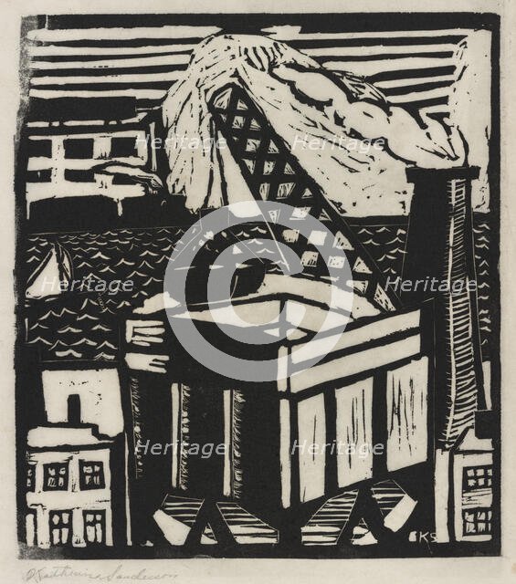 River Scene, ca.1935 - 1943. Creator: Katherine Sanderson.