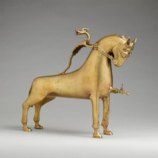 Aquamanile in the Form of a Horse, German, ca. 1400. Creator: Unknown.