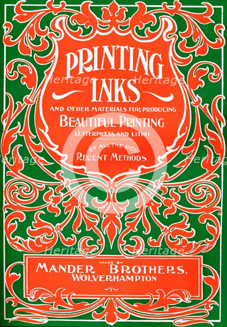 'Printing Inks and Other Materials for Producing Beautiful Printing - advert', 1916. Artist: Mander Brothers.