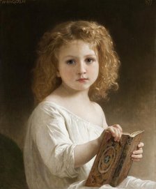 The Story Book, 1877. Creator: William-Adolphe Bouguereau.