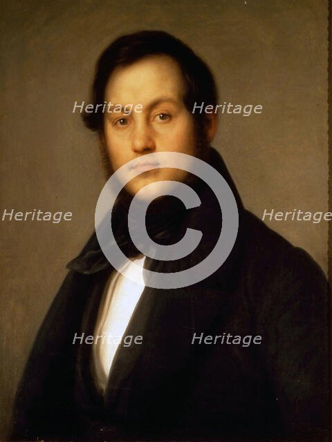 Portrait of the singer Ignazio Marini (1811-1873). Creator: Carnovali (Il Piccio), Giovanni (1804-1873).
