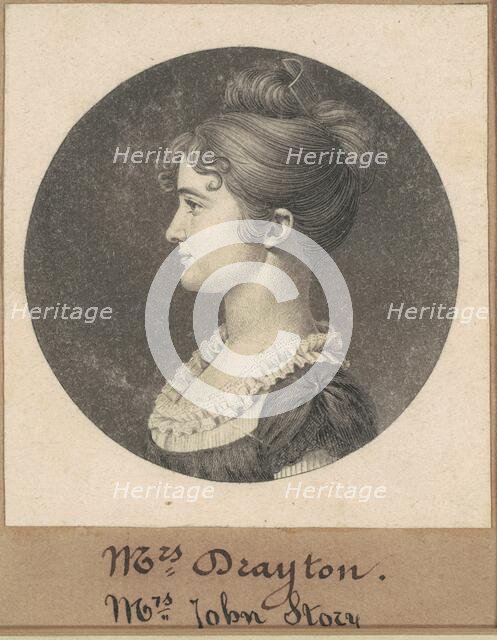 Elizabeth Porcher Gaillard Stoney, 1809. Creator: Charles Balthazar Julien Févret de Saint-Mémin.