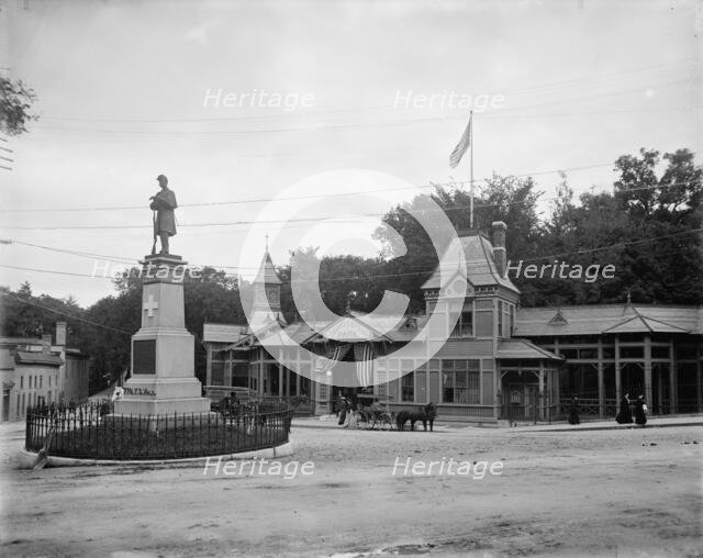 Entrance to Congress Spring Park, Saratoga, N.Y., c.(between 1900 and 1905). Creator: Unknown.