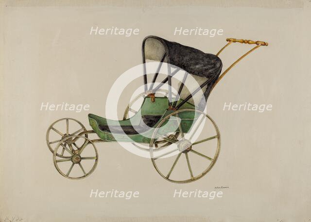 Doll Carriage, c. 1939. Creator: Peter Connin.