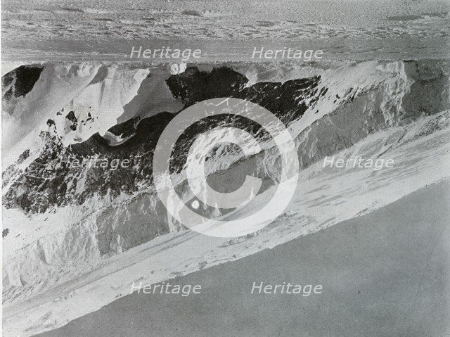 'Slope of the Warning Glacier', c1911, (1913). Artist: G Murray Levick.