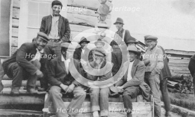 Group of Eskimo men, between c1900 and 1916. Creator: Unknown.