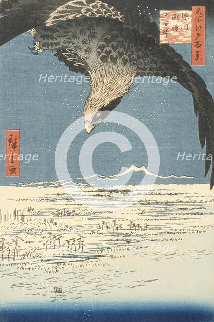 Susaki and the Jumantsubo Plain near Fukagawa, 1857. Creator: Ando Hiroshige.