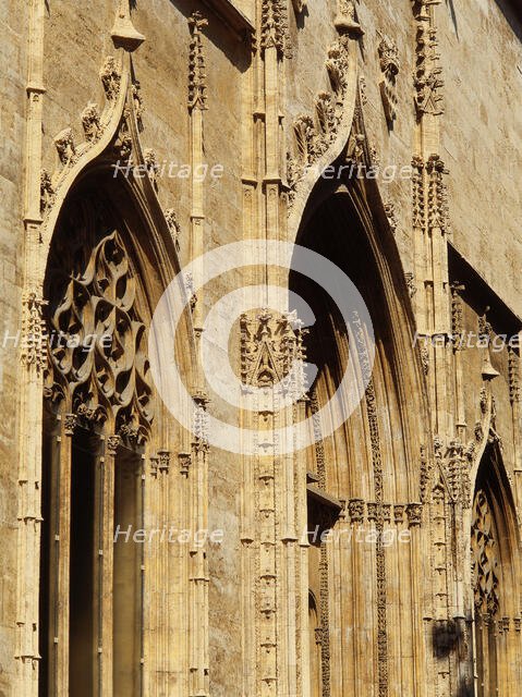 Silk Exchange building (The Lonja de la Seda or Llotja de la Seda), Valencia, Spain, 1998.  Creator: LTL.