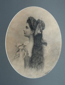Maria Pavlovna Abamelek-Lazarev, née Demidova, Princess San Donato, 1899. Artist: Chirkov, Ivan Petrovich (1877-1920)