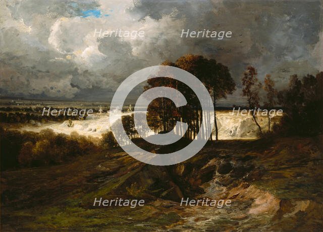 Storm: The Quarry at Montmartre, between 1820 and 1840. Creator: Georges Michel.