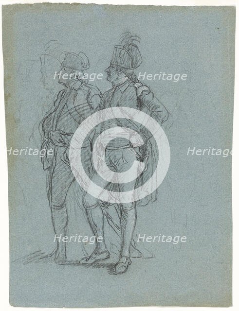 Sketch for "Siege of Gibraltar", 1785-89. Creator: John Singleton Copley.