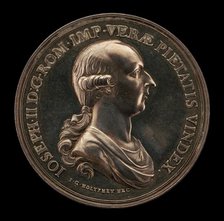 Joseph II, 1741-1790, Holy Roman Emperor 1765 [obverse], 1782. Creator: Johann Georg Holtzhey.