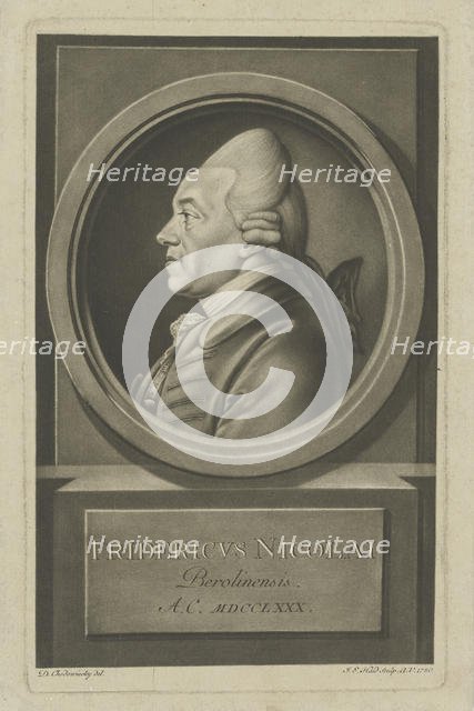 Christoph Friedrich Nicolai (1733-1811) , 1780. Creator: Chodowiecki, Daniel Nikolaus (1726-1801).