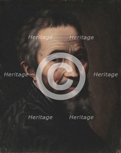 Portrait of Michelangelo Buonarroti, Second half of the16th cen. Creator: Venusti, Marcello (1512/15-1579).