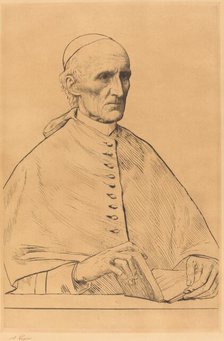 His Eminence Cardinal Manning, 1st plate. Creator: Alphonse Legros.