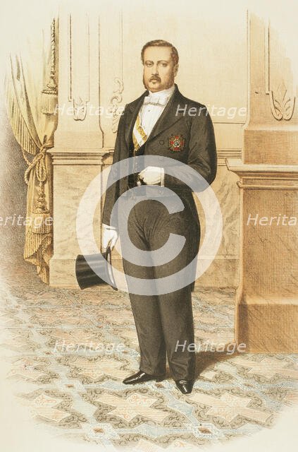 Knight with the insignia of the Grand Cross of the Royal Order of Isabella the Catholic..., 1865.  Creator: Unknown.