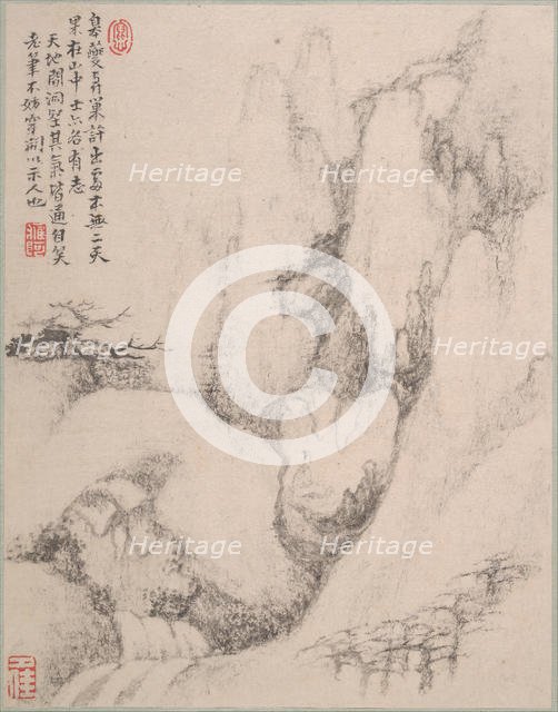 Landscapes, late 17th century. Creator: Dai Benxiao.