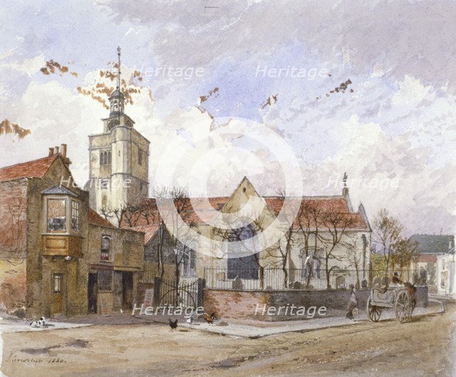 View of St Paul's Church, Hammersmith, London, 1880.    Artist: John Crowther