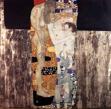 The Three Ages of Woman', 1910, by Gustav Klimt.