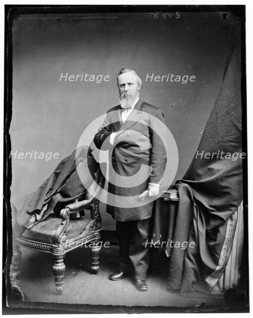 President Rutherford B. Hayes, (full length), between 1865 and 1880. Creator: Unknown.