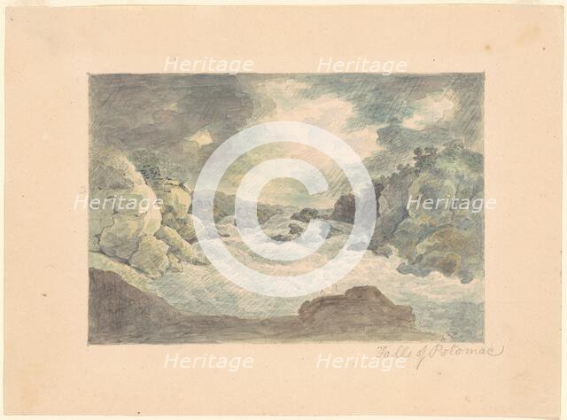 Falls of the Potomac, 1800-1810. Creator: William Russell Birch.