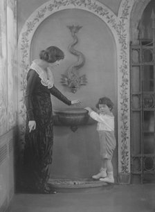Rosen, Walter T., Mrs., and son, portrait photograph, 1919 Feb. 5. Creator: Arnold Genthe.