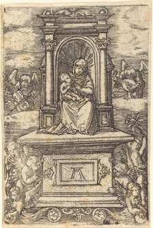 The Beautiful Virgin of Regensburg on an Altar, c. 1519/1520. Creator: Albrecht Altdorfer.