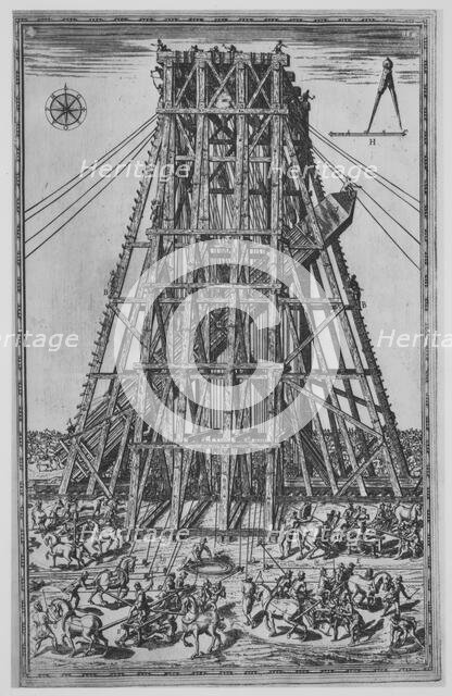 Della Trasportatione dell'Obelisco Vaticano et delle Fabriche di Nostro Signore Papa Sisto..., 1590. Creator: Natale Bonifacio.