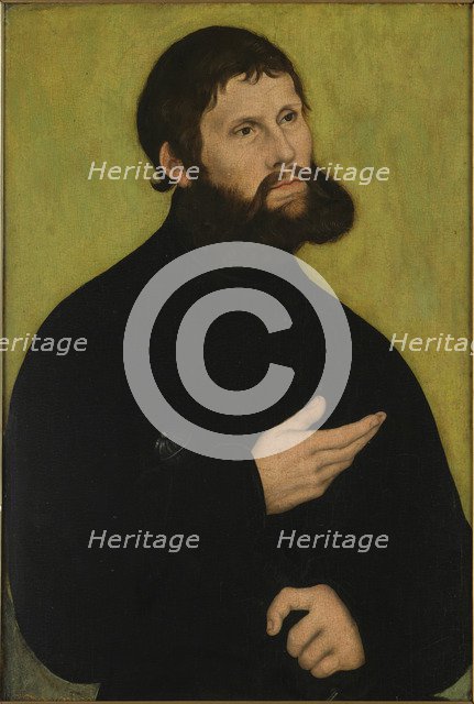 Portrait of Luther (1483-1546) as Junker Jörg, ca 1521.