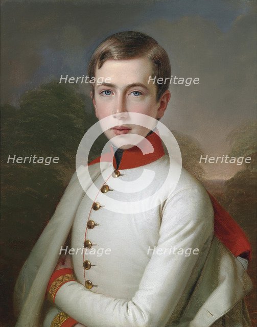 Archduke Karl Ludwig of Austria (1833-1896) at the age of 15, 1848.
