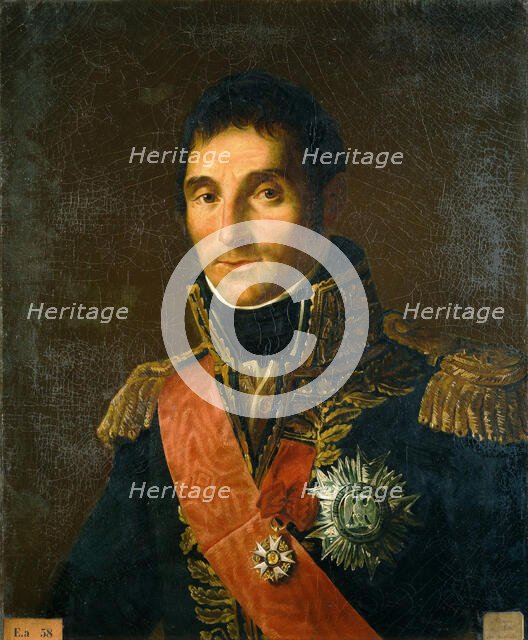Portrait of André Masséna (1758-1817), Prince of Essling, Duke of Rivoli, Marshal of the... , 1834. Creator: Gros, Antoine Jean, Baron (1771-1835).