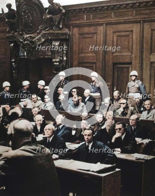 Nuremberg war crimes trial, Germany, 1946. Creator: Unknown.